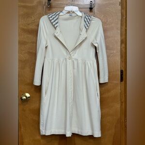 Splendid 3/4 sleeve button up hooded jacket s